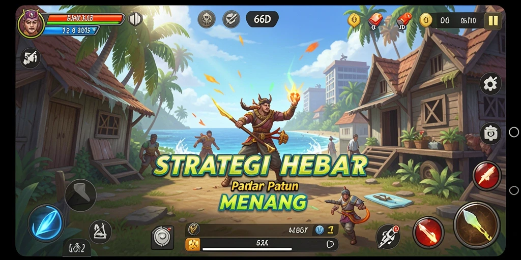 Screenshot permainan 66D menampilkan aksi strategi yang mendebarkan.