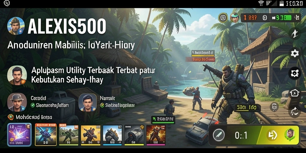 Tampilan utama ALEXIS500 menampilkan fitur utility yang lengkap dan mudah digunakan.