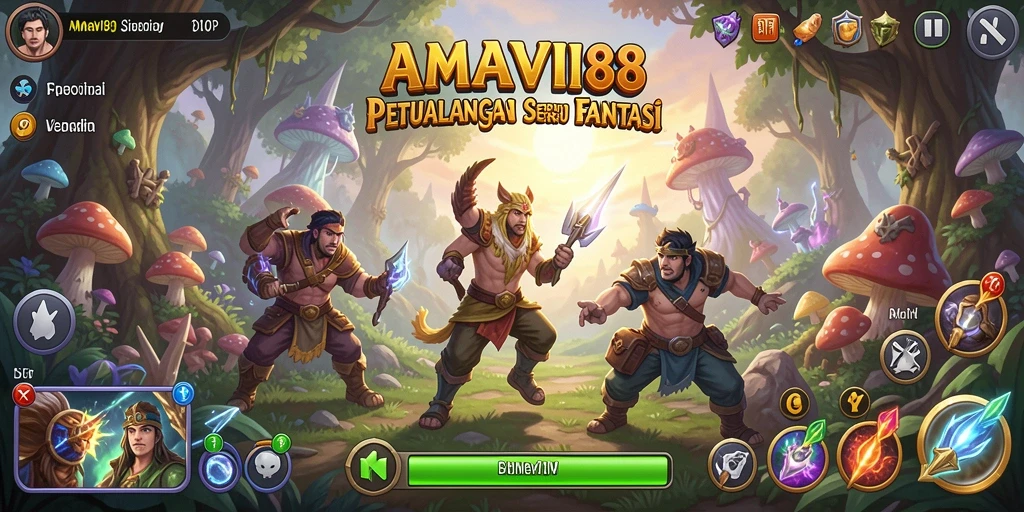 Tampilan gameplay seru AMAVI88 di dunia petualangan yang menakjubkan.