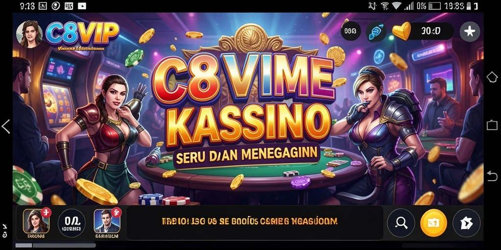 Tampilan gameplay C8VIP yang menarik dan mendebarkan.