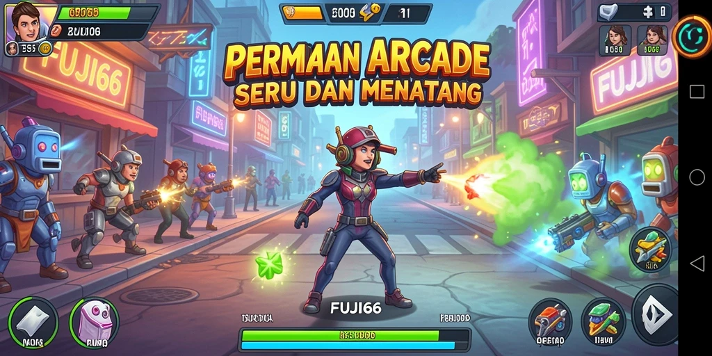 Tampilan gameplay seru dan menantang di FUJI66.