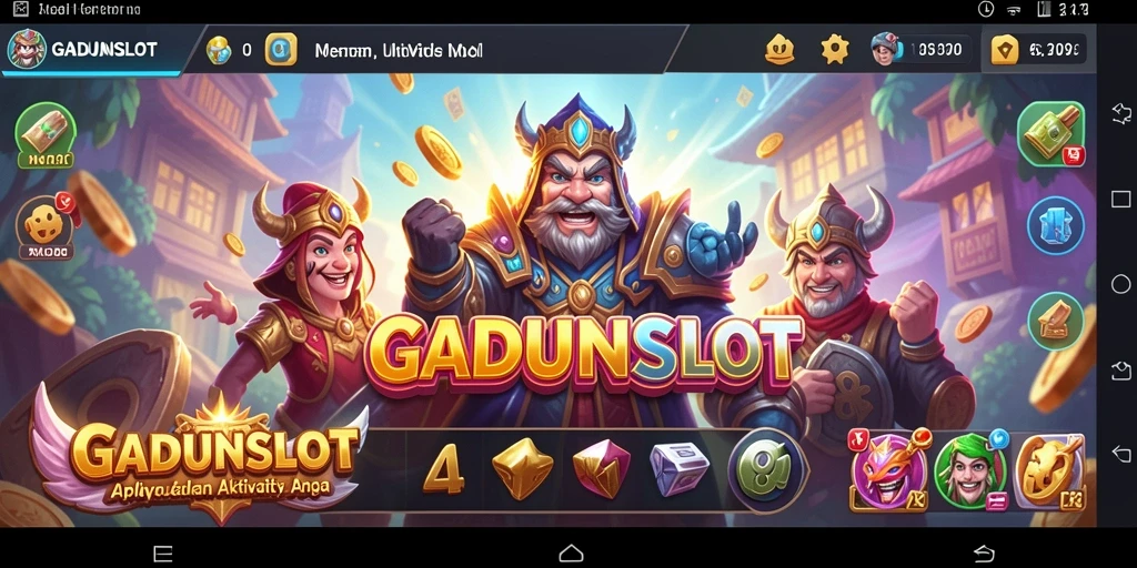Tampilan antarmuka GADUNSLOT yang sederhana dan fungsional.