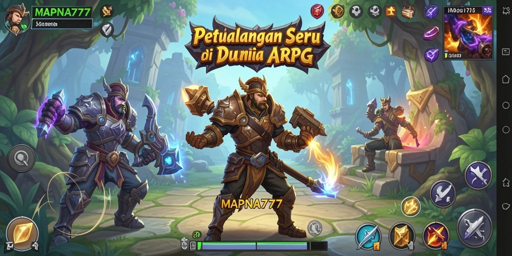 Tampilan gameplay seru dalam game ARPG MAPNA777.