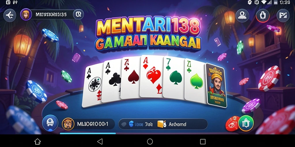Screenshot gameplay MENTARI138 yang menampilkan suasana Domino yang seru.