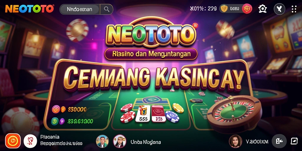 Tampilan gameplay NEOTOTO yang seru dan menantang.