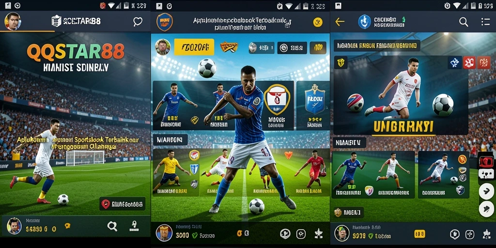 Tampilan gameplay menarik dengan fitur taruhan olahraga.