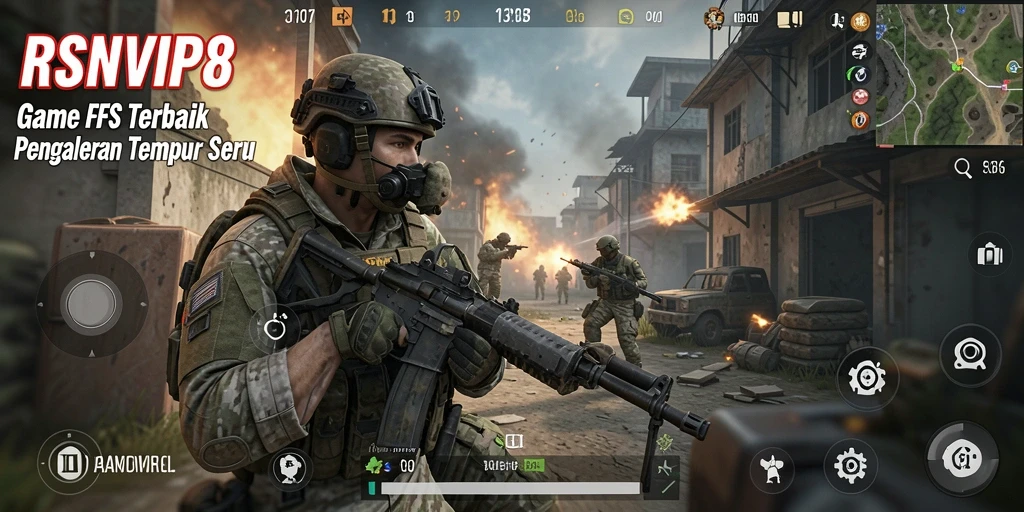 Tangkapan layar dari pertempuran intens dalam gameplay RSNVIP8.