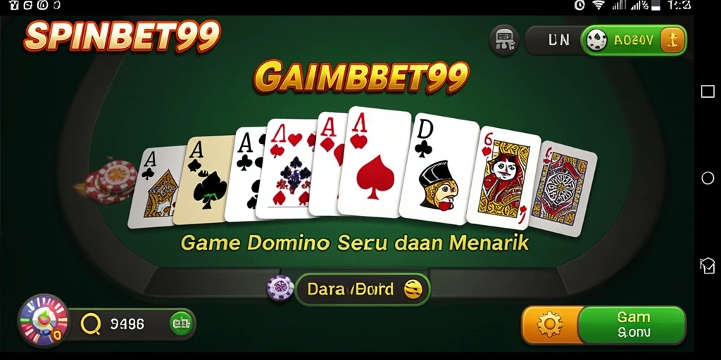 Screenshot gameplay SPINBET99 yang menampilkan keseruan bermain Domino.