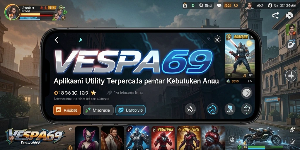 Tampilan utama VESPA69 yang menampilkan fitur Utility yang lengkap.